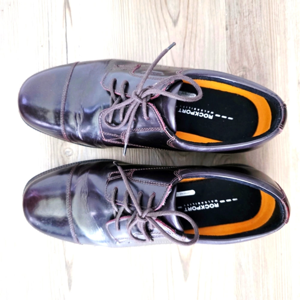 Rockport Walkability Men's Brown Oxford Adiprene Waterproof US Size 8